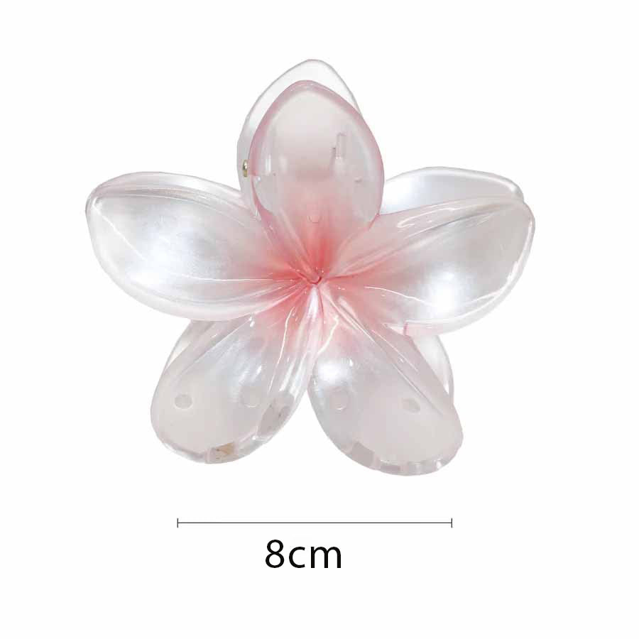 Wholesale Large 8CM Gradient Color Plumeria Flower Hairpin