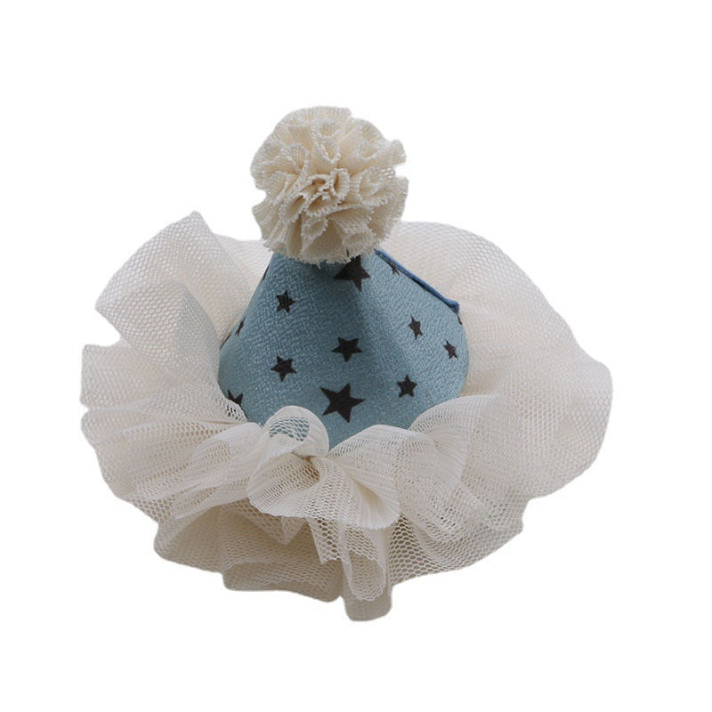 Wholesale princess birthday hat crown top clip little girl performance hair accessories