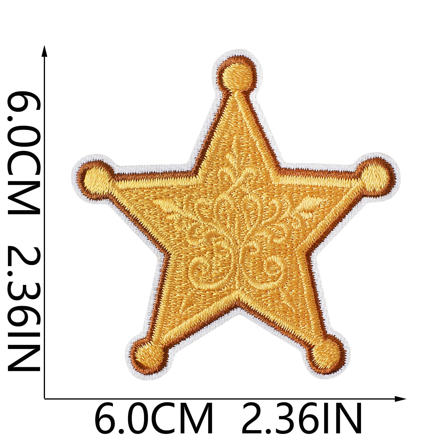 Wholesale Polyester Thread Embroidered Western Cowboy Patch With Heart Design For Jeans Hats DIY Clothing Accessory