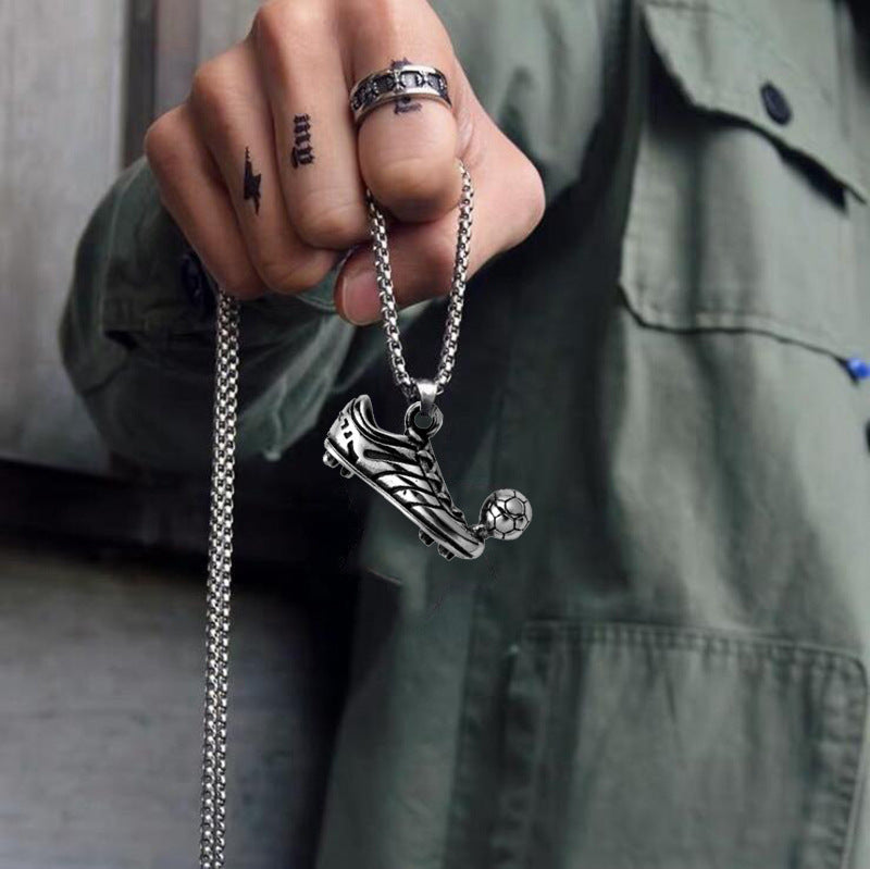 Wholesale  sneaker football necklace  men' s stainless steel necklace Men Necklaces