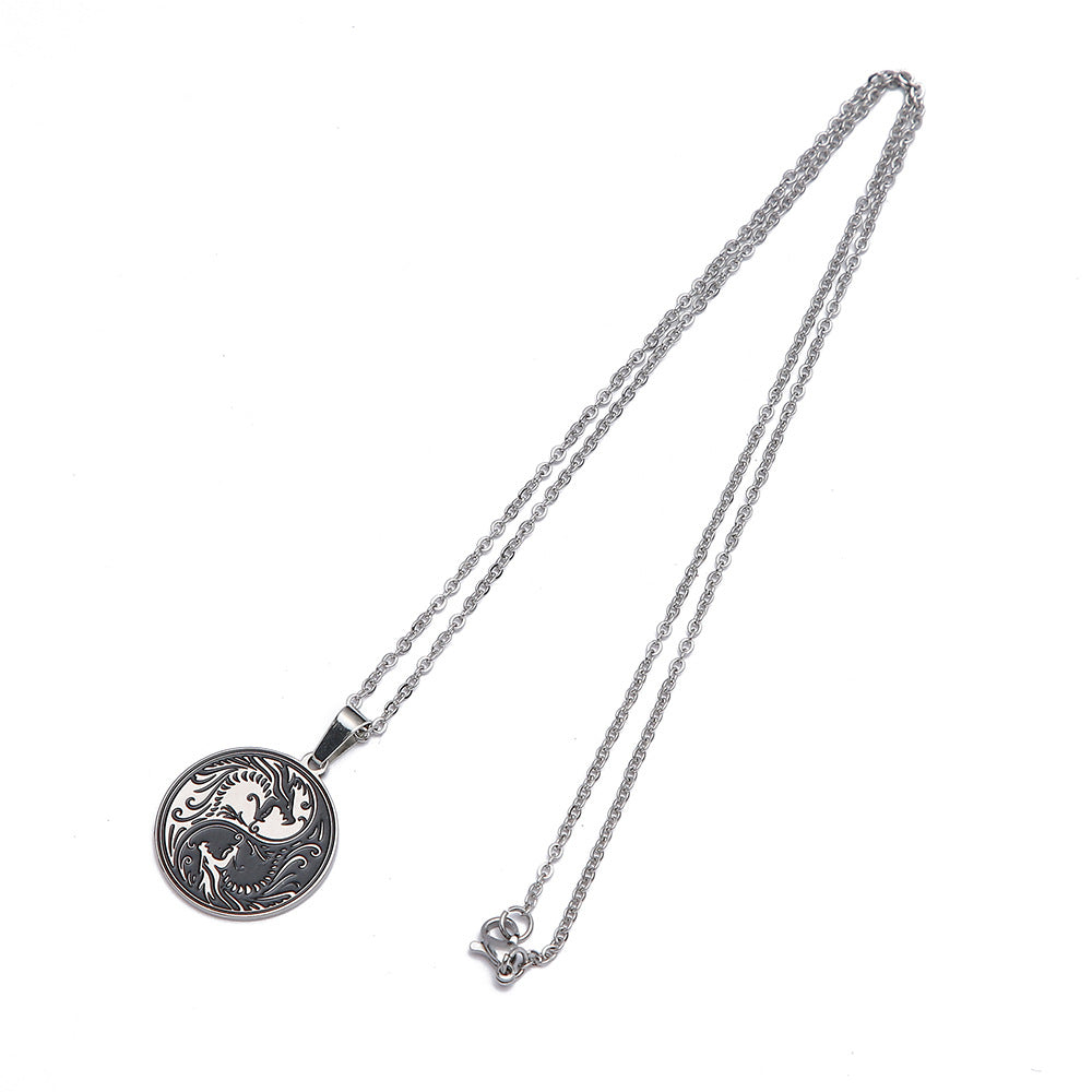 Wholesale Men's Personalized Guitar Shape Necklace Sweater Chain