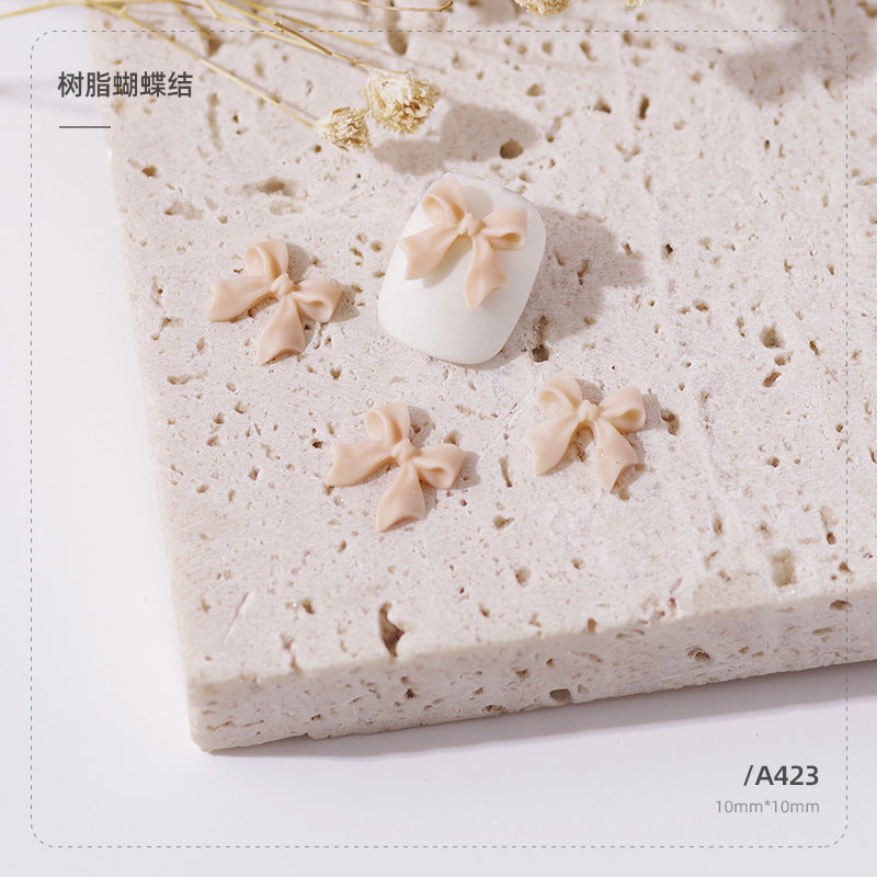 Wholesale Resin Three-dimensional Ribbon Cute Streamer Ribbon Nail Gadget