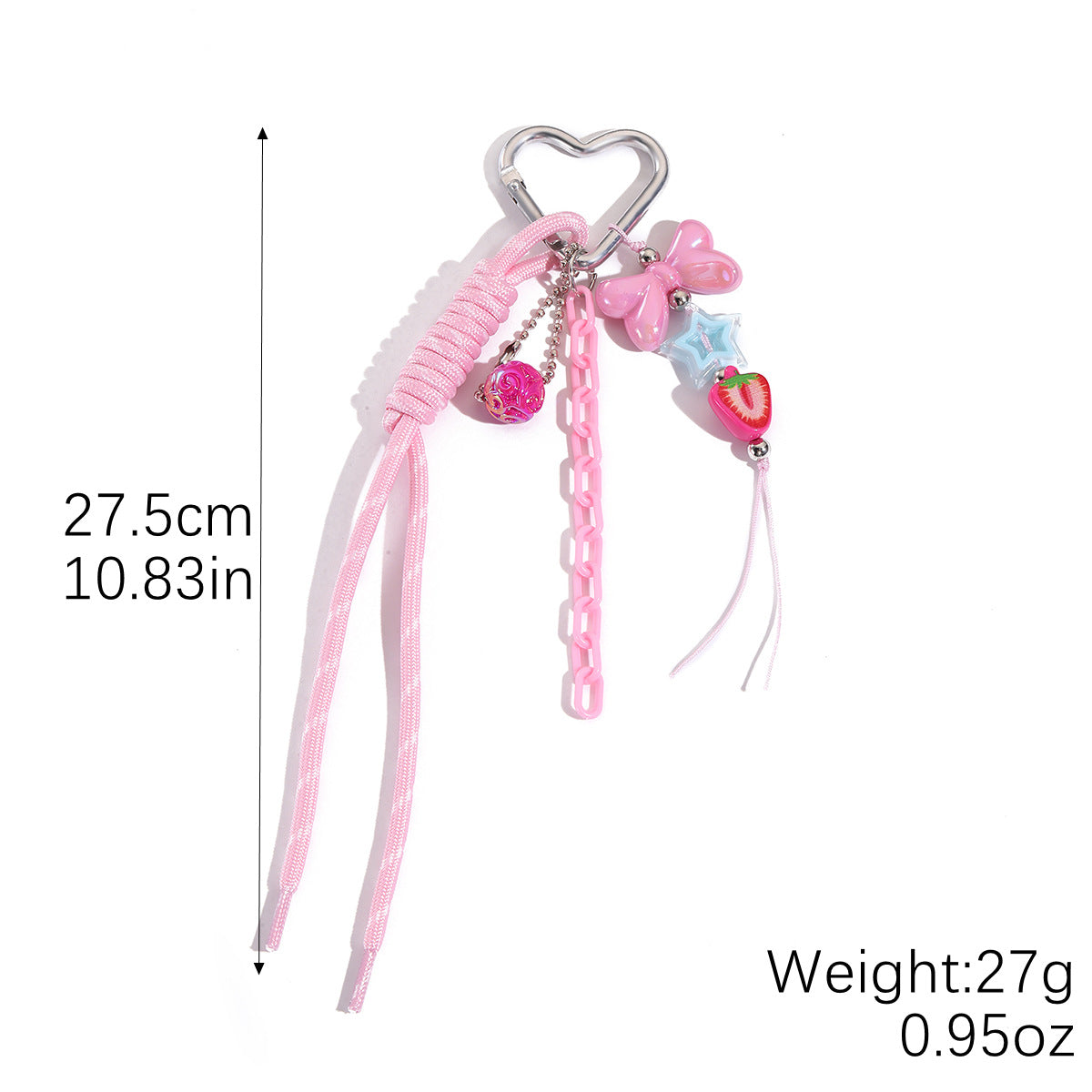 Wholesale Colorful Dopamine Hand-Woven Lanyard Keychain Braided Rope