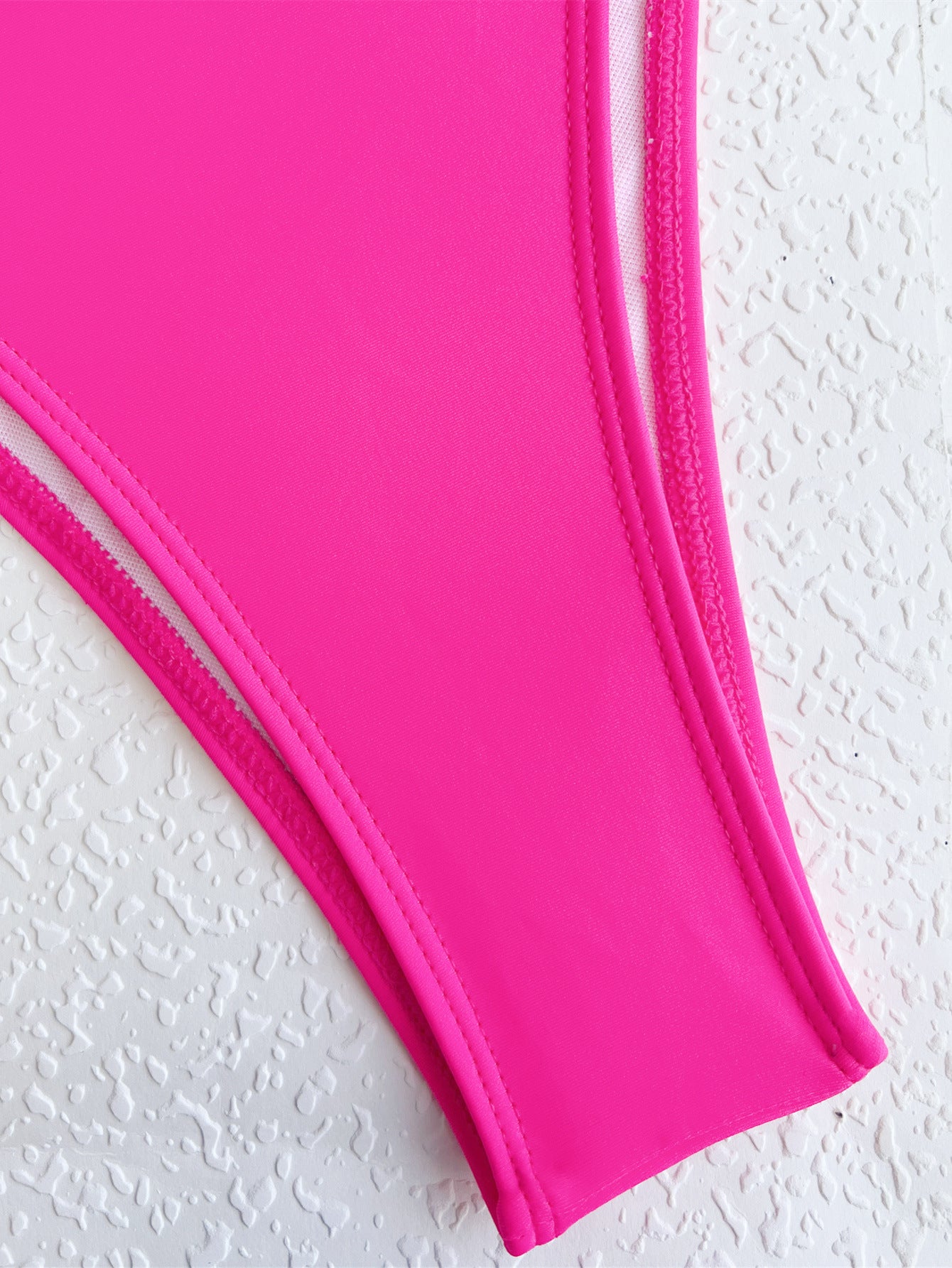 Wholesale One Piece Open Back Solid Color Polyester Swimwear