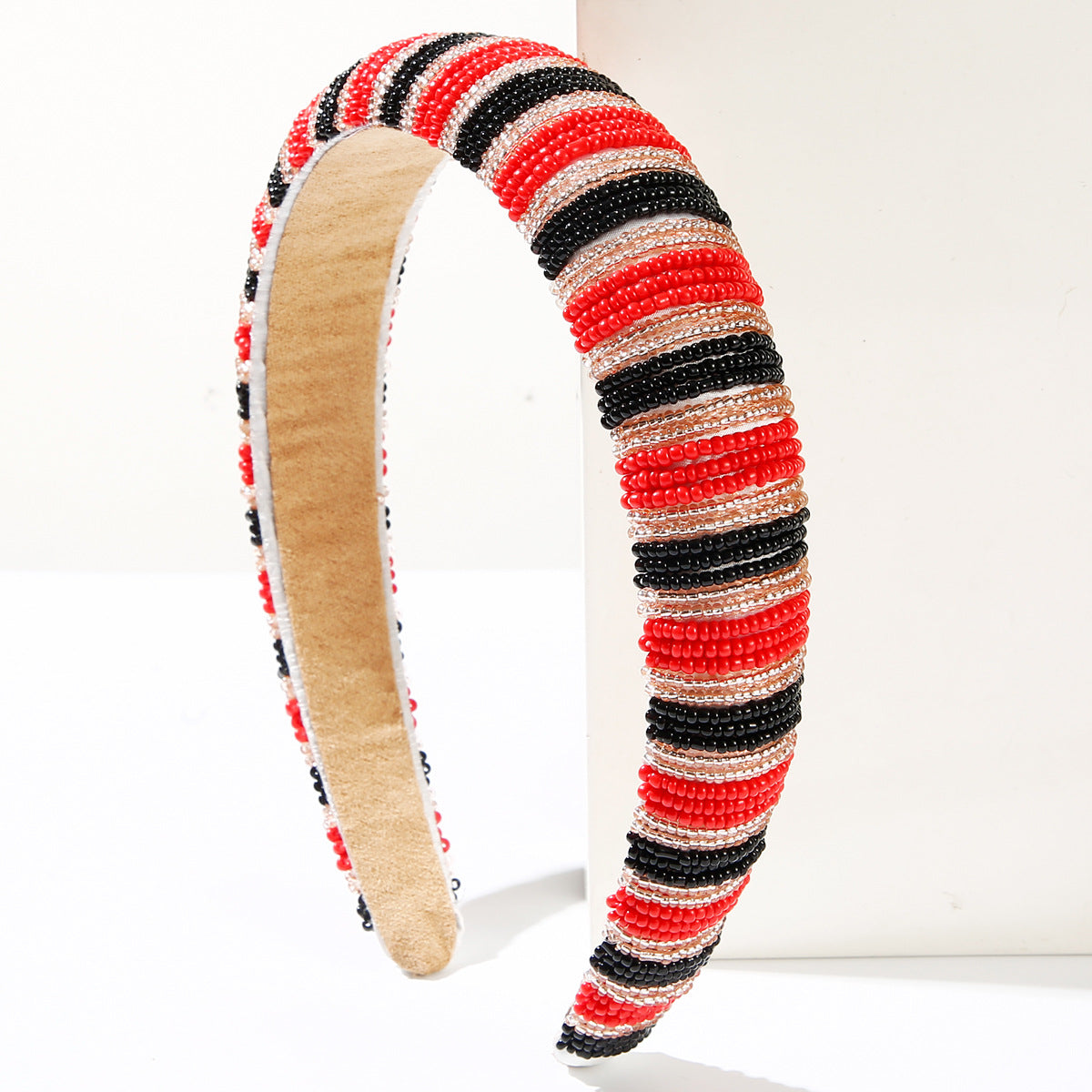 Wholesale Handmade crystal headband with color matching sponge high top