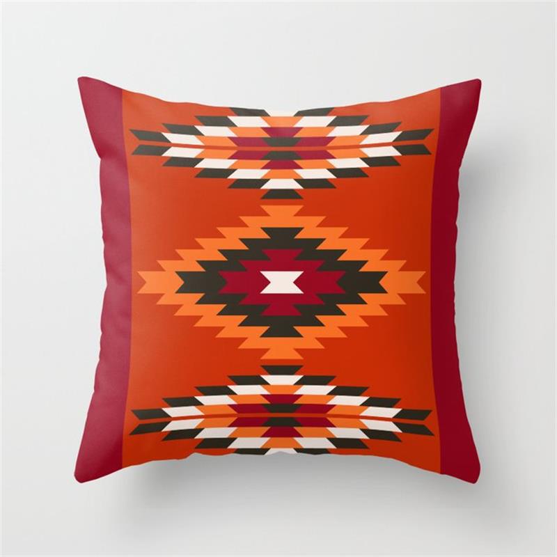 Wholesale Aztec Printed Ethnic Style Linen Pillowcases