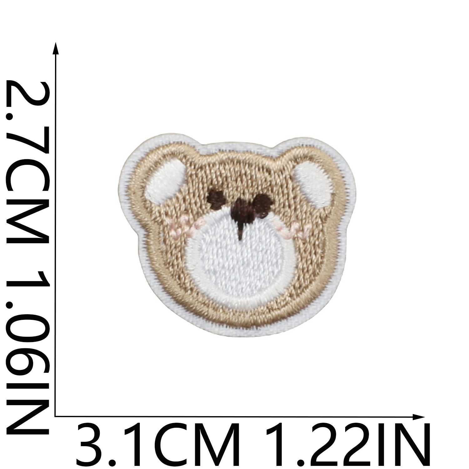 Wholesale Cute Puppy Iron On Embroidered Patches Polyester Sewn Applique For Clothing Bags DIY Decorative Accessory