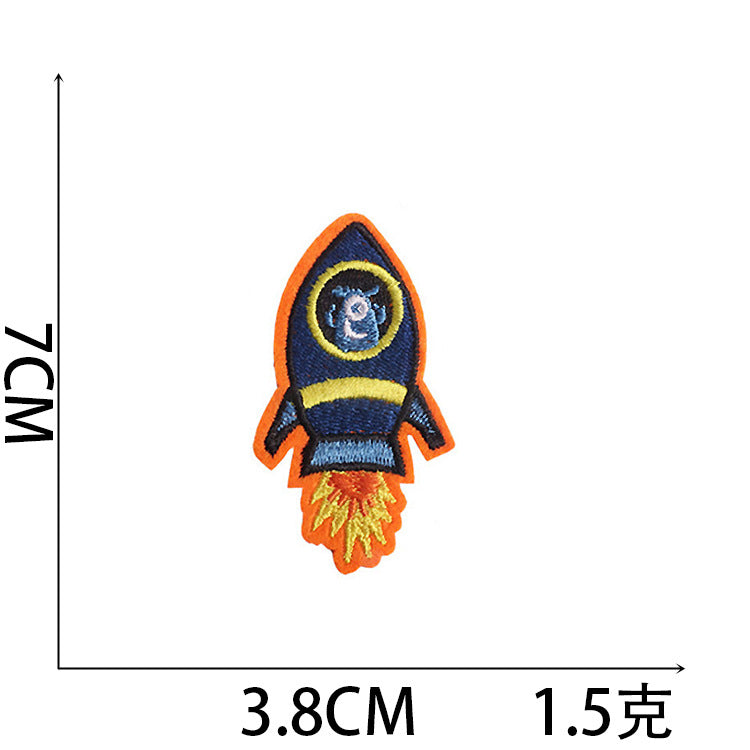 Wholesale Stylish Embroidered Iron On Patches With Unicorn Pegasus Astronaut And Rocket Designs For Casual Clothing And Craft Supply Boutique Resale