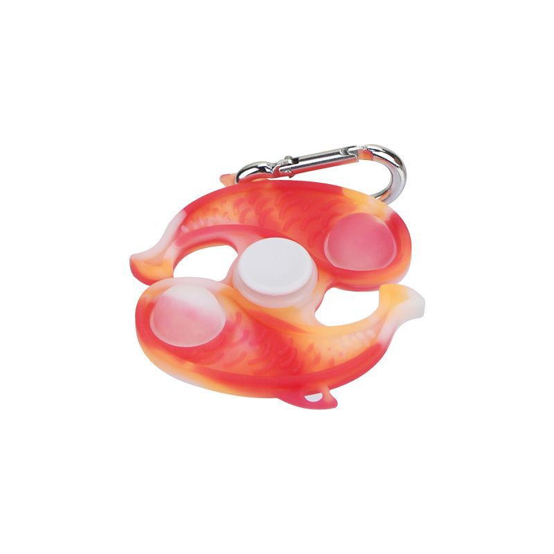 Wholesale Silicone Finger Fun Bubble Fun Cartoon Keychain