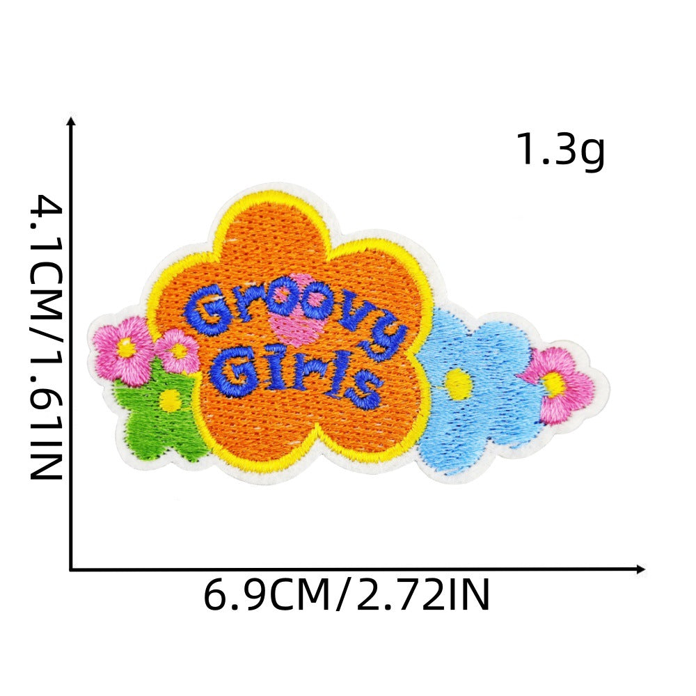 Wholesale Trendy Embroidered Hippie Patch Decorative Accent For Bags DIY Craft Supply Resale