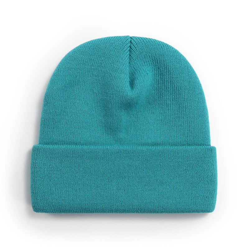 Wholesale All-match Solid Color Wool Knitted Hat