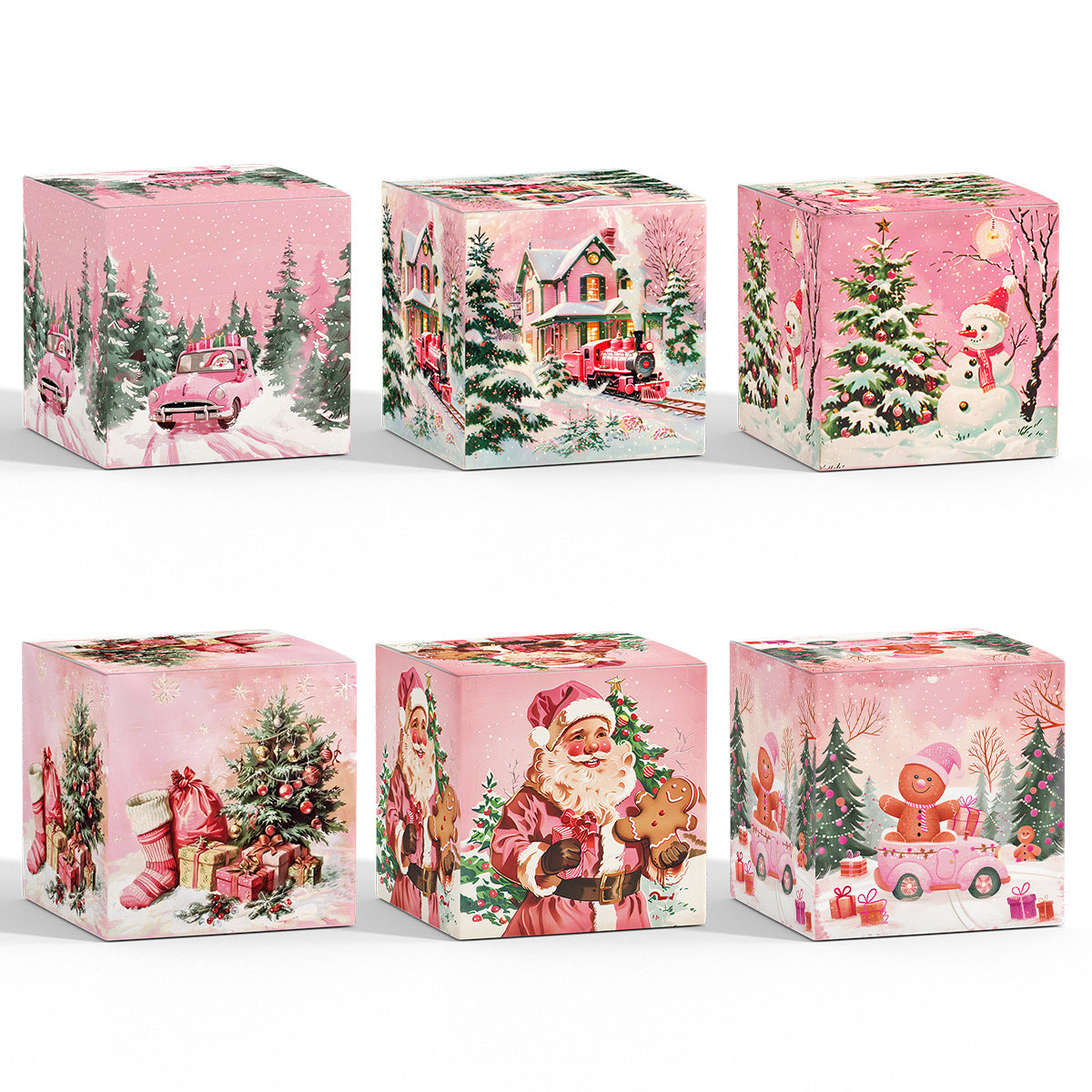 Wholesale New Pink Christmas-themed Candy Snack Packaging Party Decorations