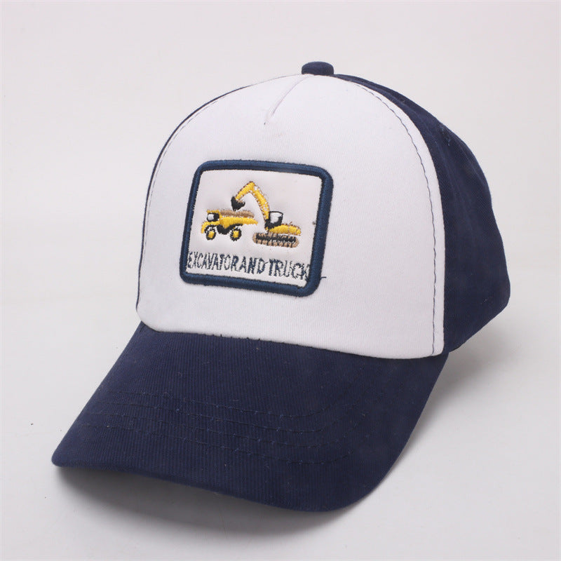 Wholesale Cotton Polyester Cartoon Excavator Children's Baseball Caps