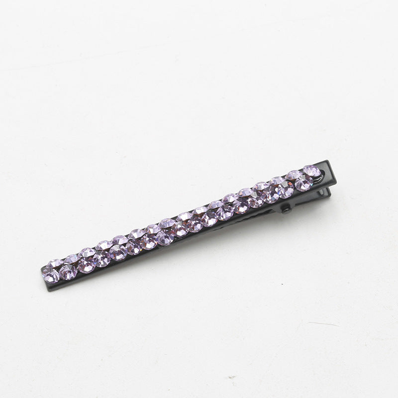 Wholesale Rhinestone Side Hairpins Duckbill Clip for Broken Hair