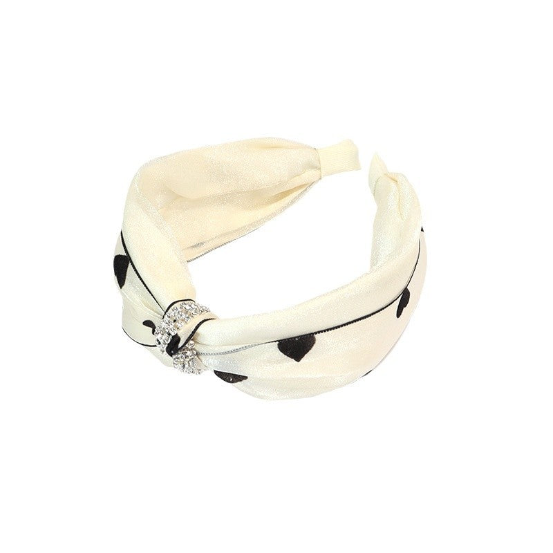 Wholesale Women's Valentine's Day fashion wide-brimmed knotted pressure hairpin vintage headdress