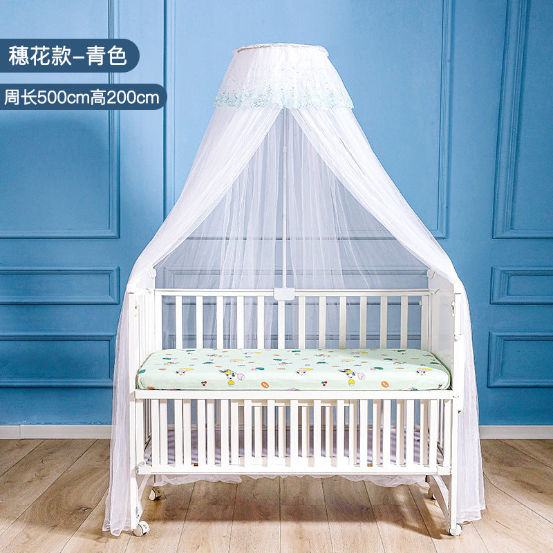 Wholesale Crib Mosquito Cover with Bracket Pole Full Cover Type Free Punch Baby Supplies