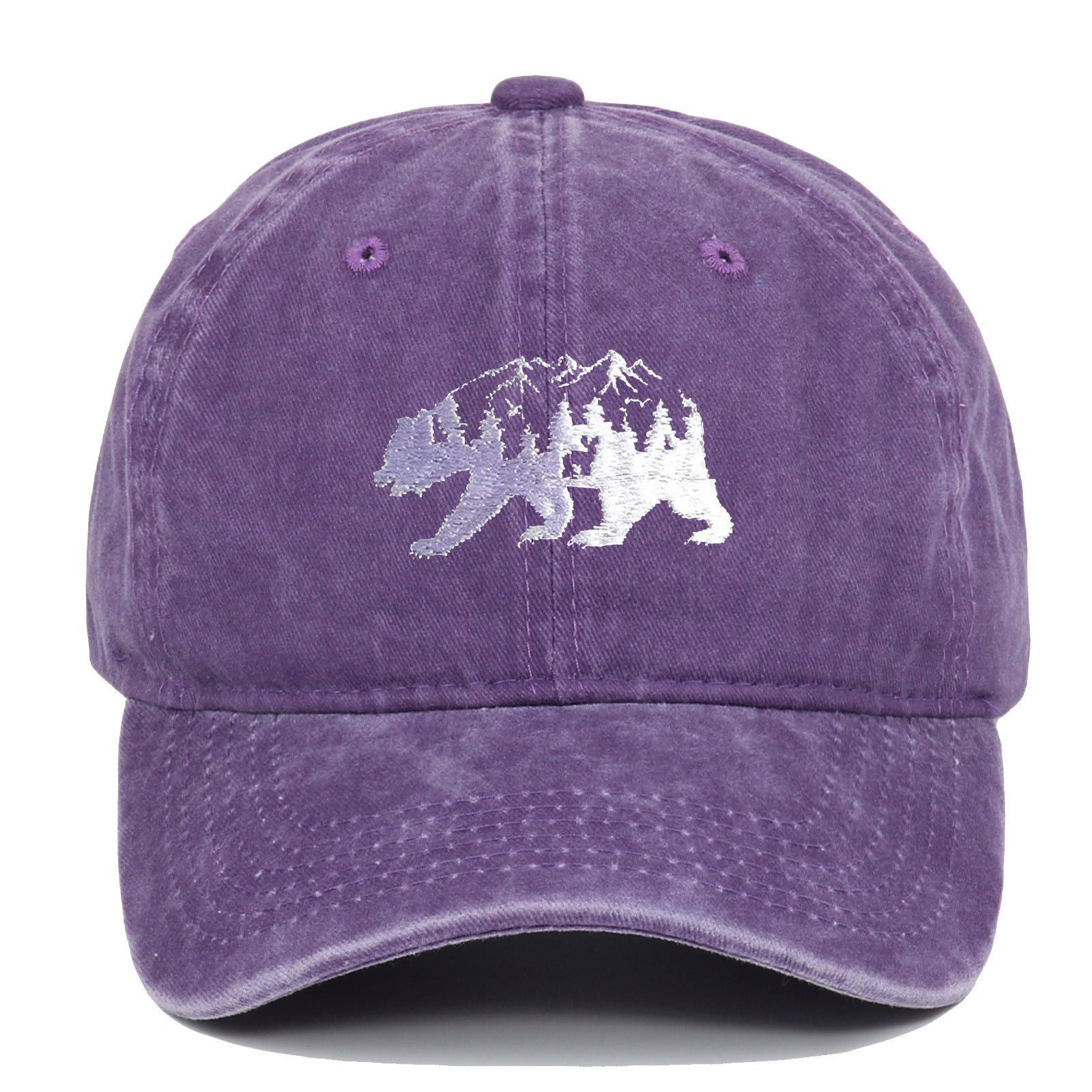 Wholesale Forest Bear Embroidered Baseball Caps