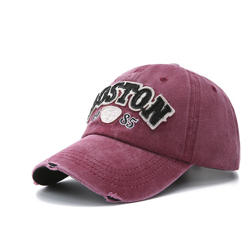 Wholesale Washed Cotton Letter Baseball Caps