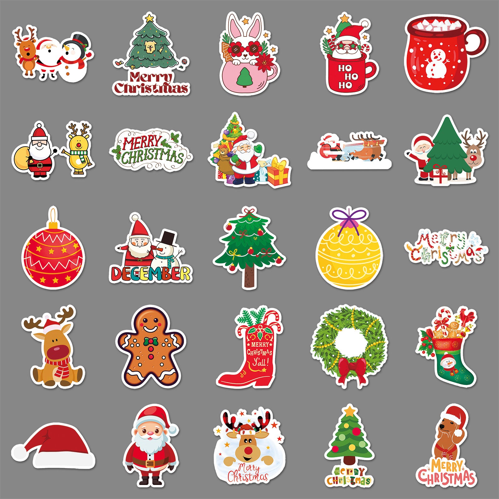 Wholesale 50pcs/ pack Christmas graffiti stickers