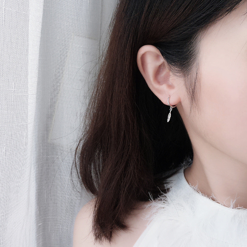 Wholesale Sterling Silver Flower Women's Niche Fashion Elegant Earrings