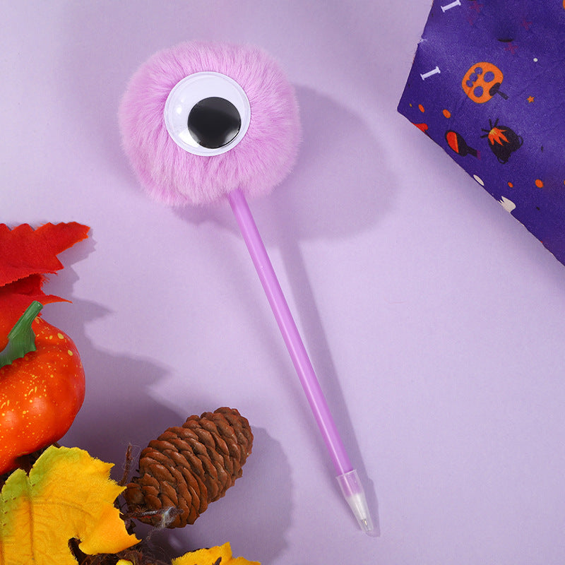 Wholesale Cute Plush Ballpoint Pen with Big Eyes