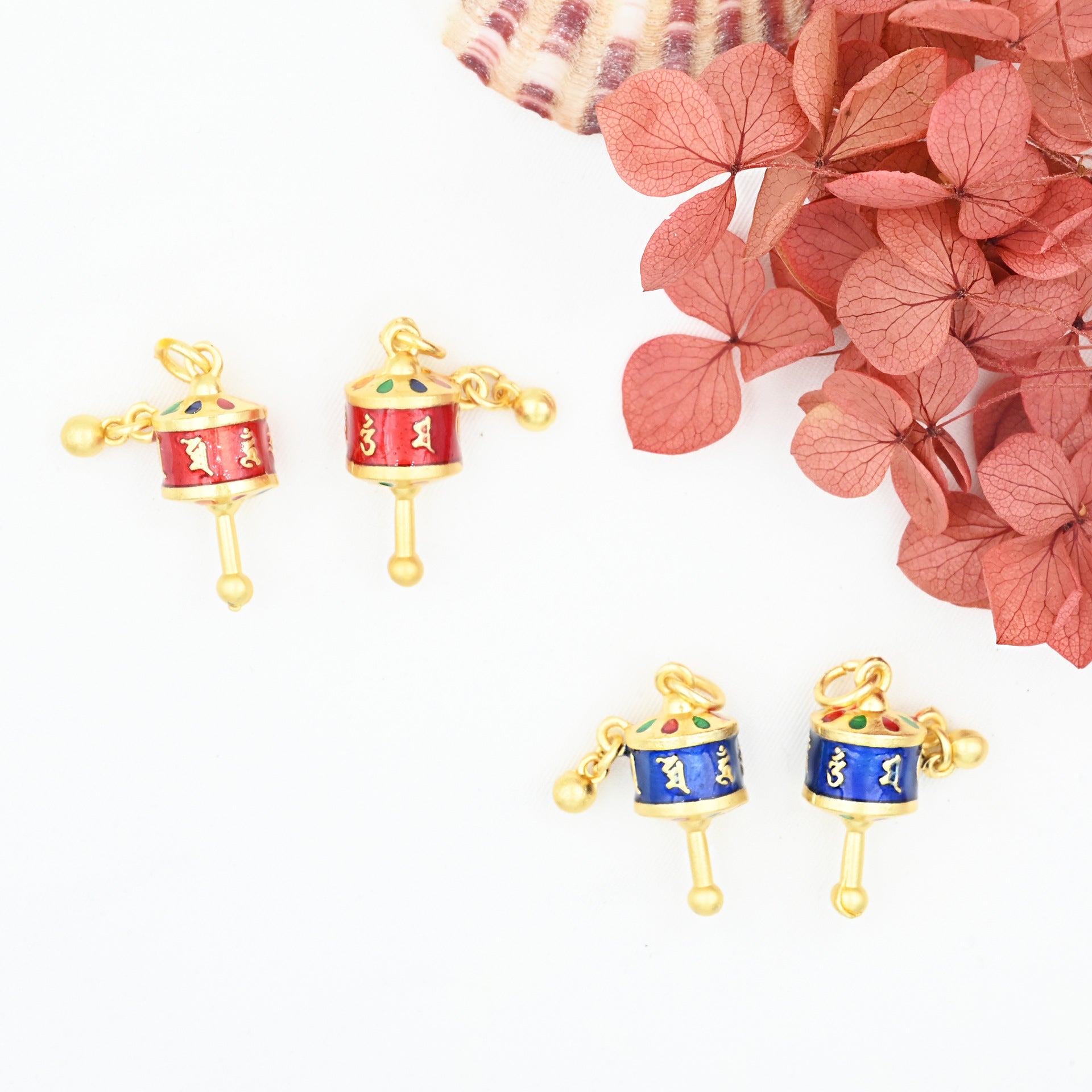 Al por mayor 5 piezas/paquete Método Antiguo Gold de seis caracteres Mantra Rueda colgante de aleación de aleación de aleación