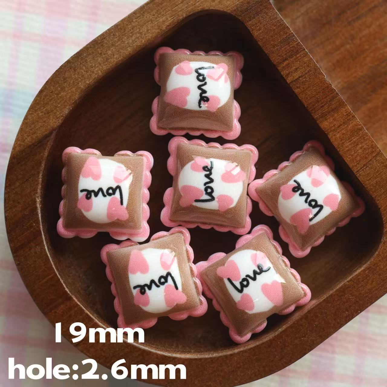 Wholesale 10pcs Double-sided printed cartoon cute style pillow beads