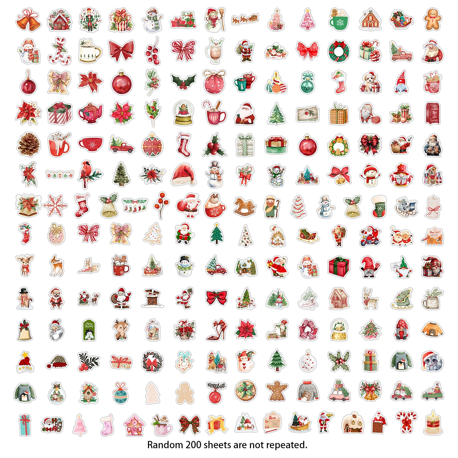 Wholesale 100pcs Christmas Graffiti Stickers