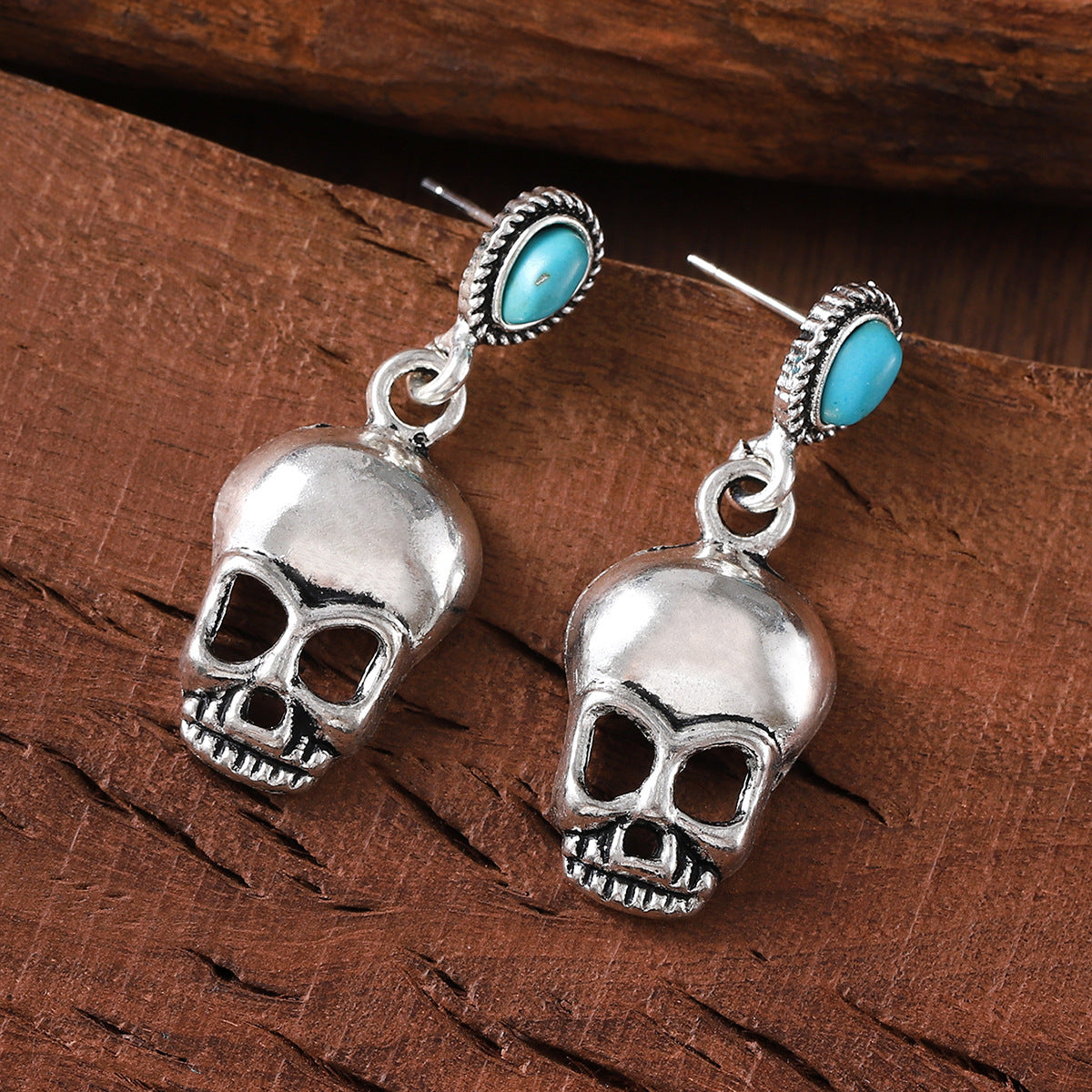 Wholesale  ghost skull magic hat earrings hip hop punk style