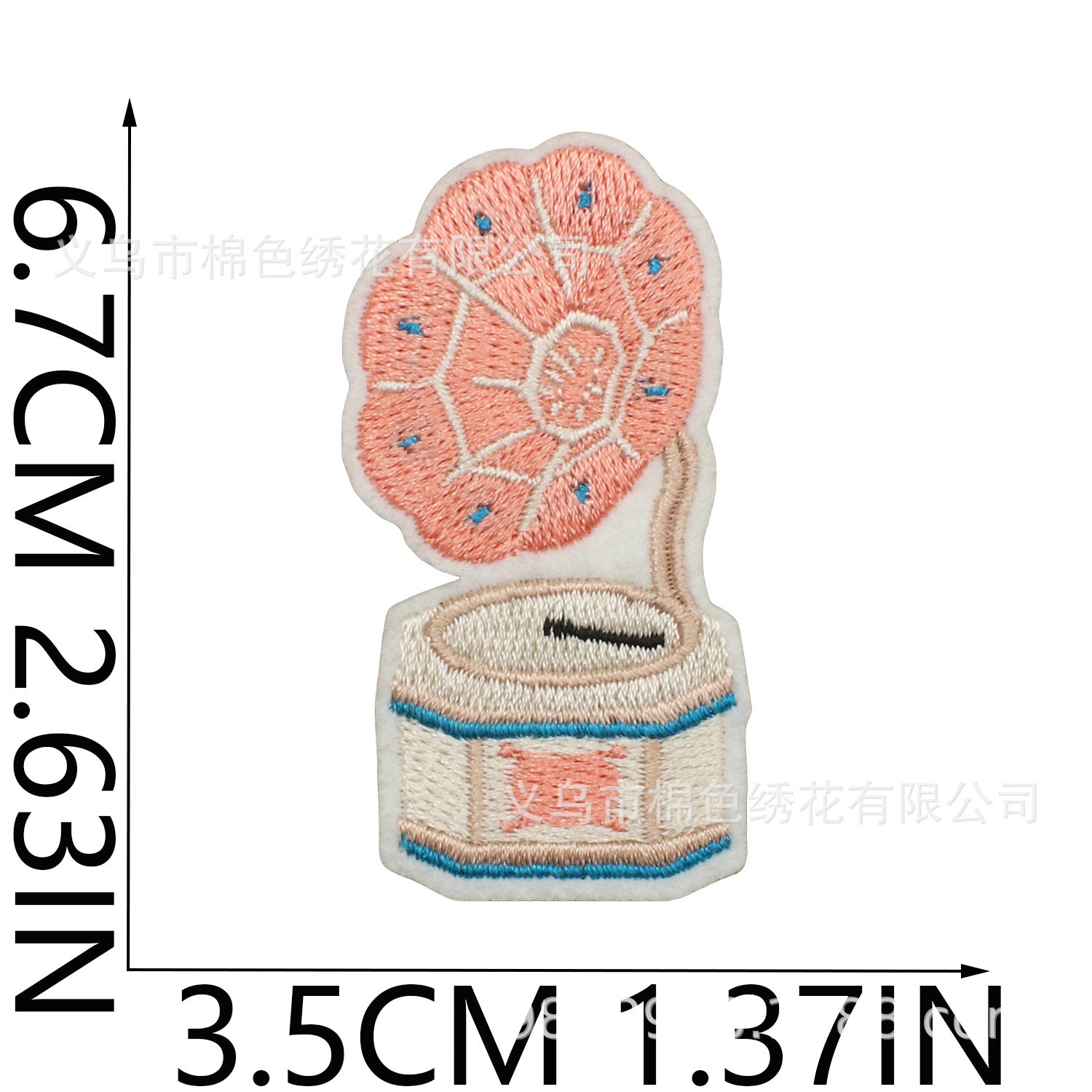 Wholesale Flower Fairy Embroidery Patch With Strawberry Coffee Design Polyester Thread For Clothing Bags Hats Trendy DIY Craft Supply Resale Gift