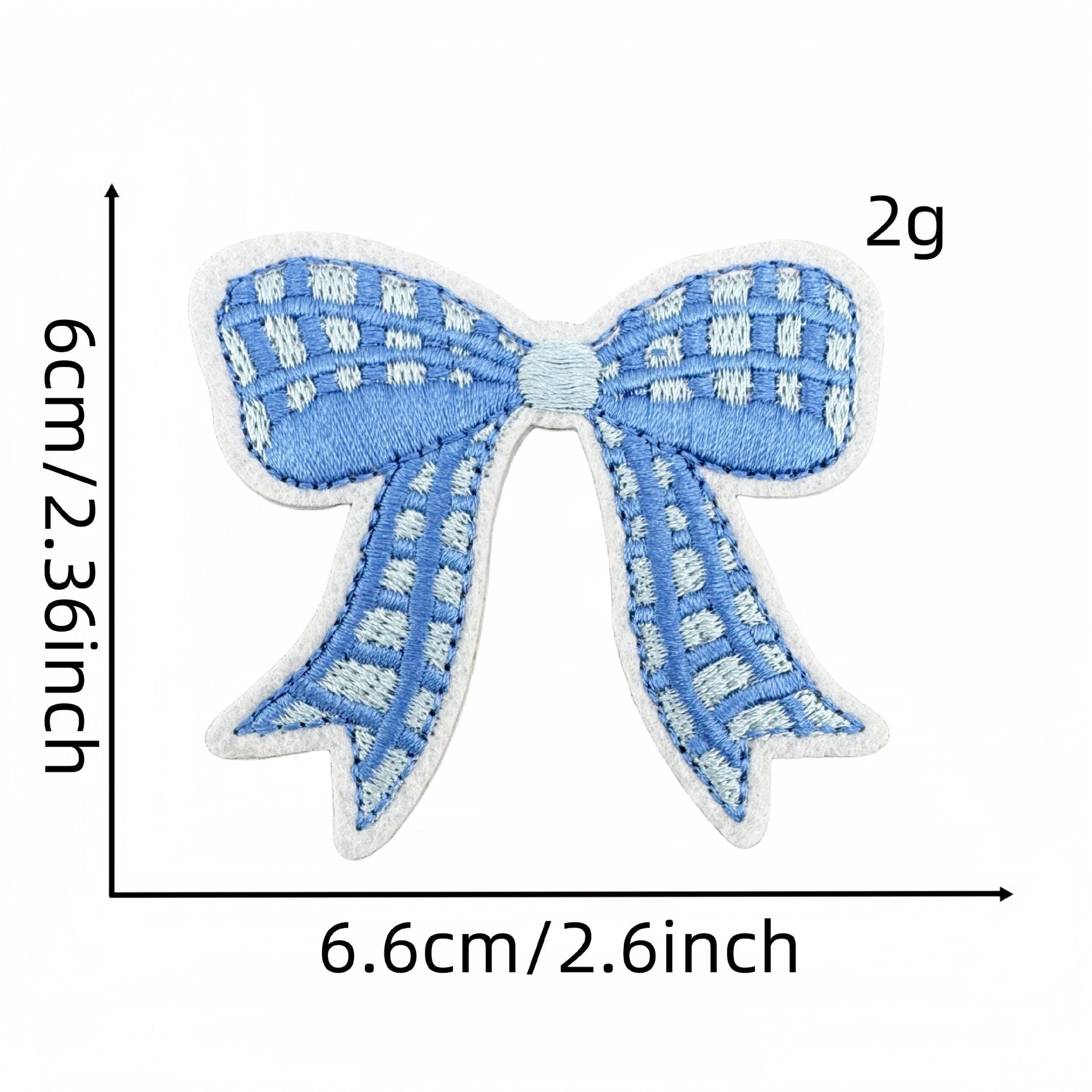 Wholesale Trendy Blue Cartoon Candy Embroidered Patch Applique For Clothing DIY Decorative Accent Resale