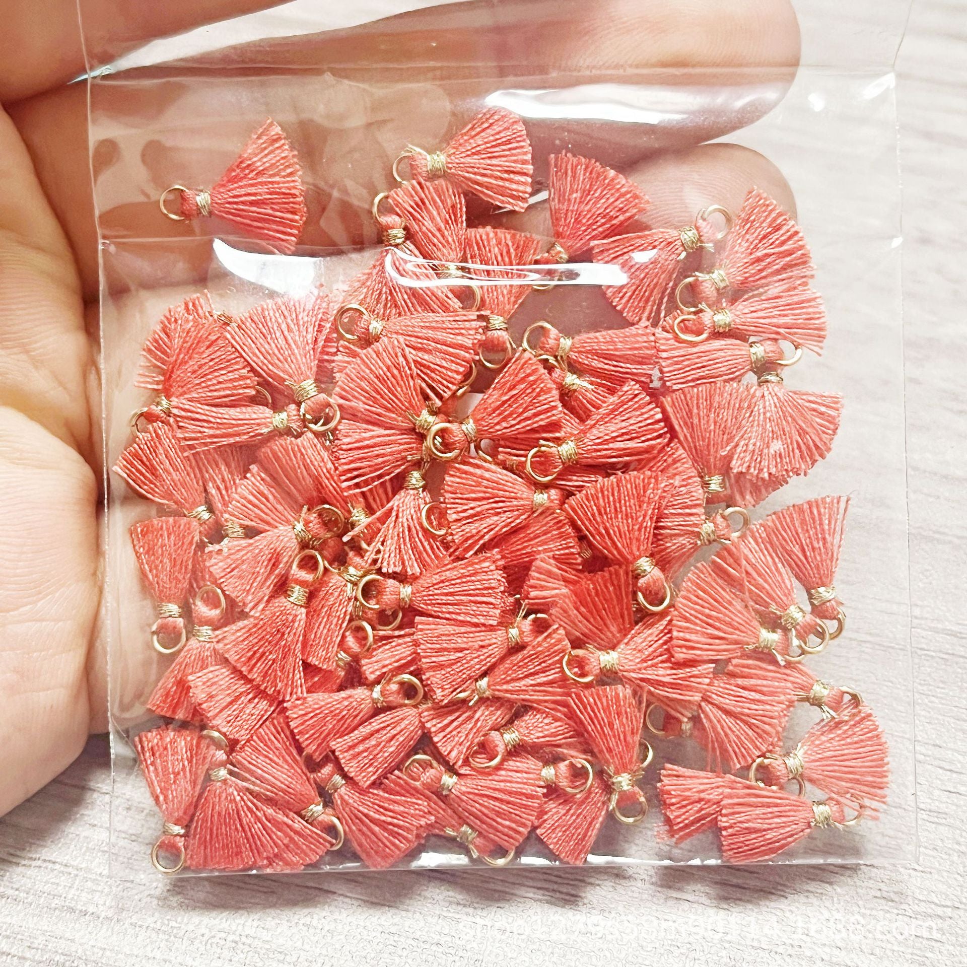 Wholesale 100PCS Mini Cotton Tassel  Earrings Hair Accessories Bracelet