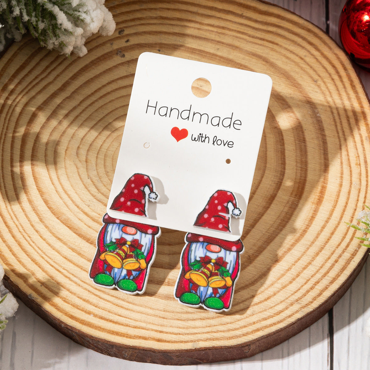 Wholesale Christmas-themed acrylic earrings
