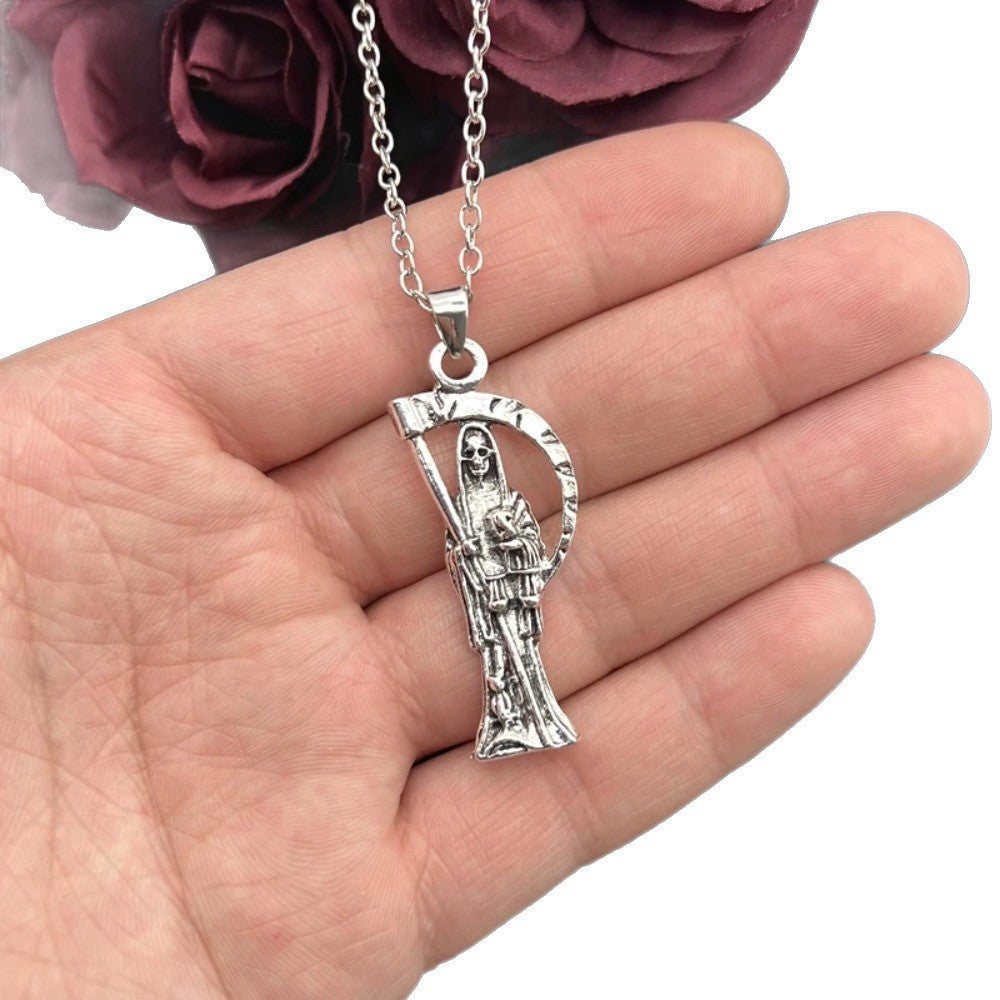 Wholesale Skull Grim Reaper Necklace,  Angel of Death,   Jewelry,  Goth