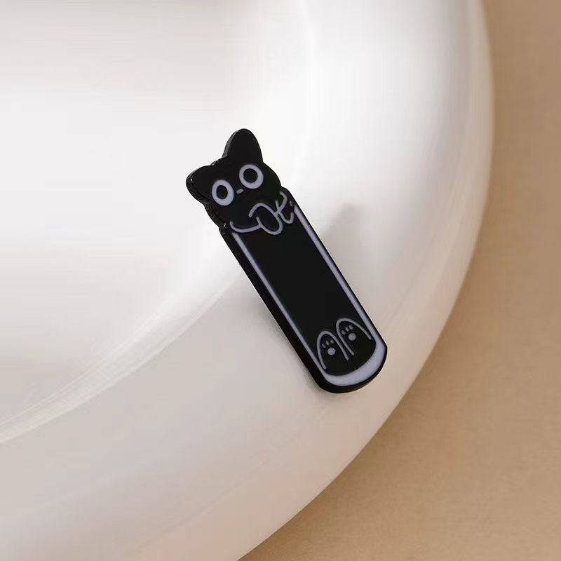Wholesale Cartoon Little Black Cat Black Kitten Brooch