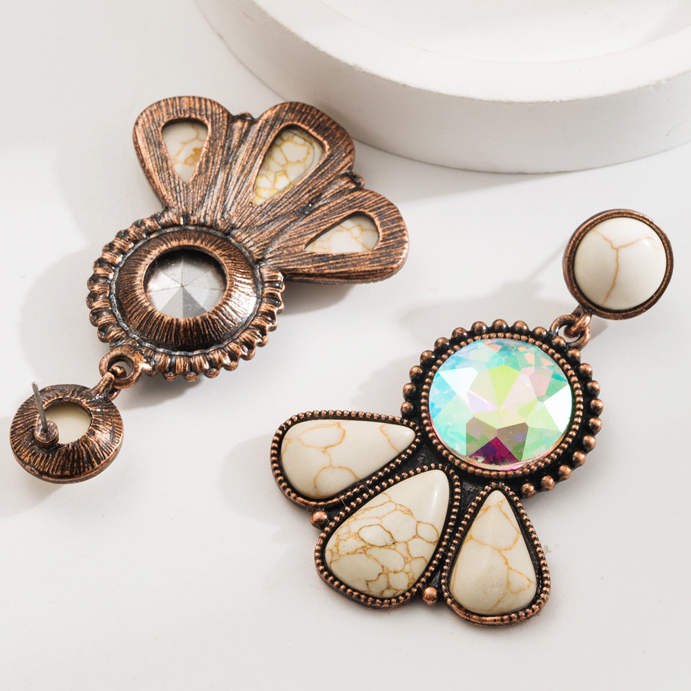 Wholesale Vintage Bohemian Turquoise Stud Earrings