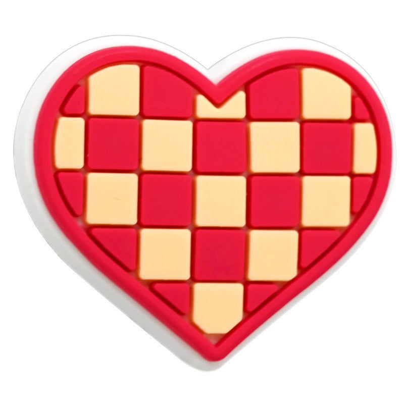 Wholesale Random 100pcs Pink heart-shaped bead  Focal Beads