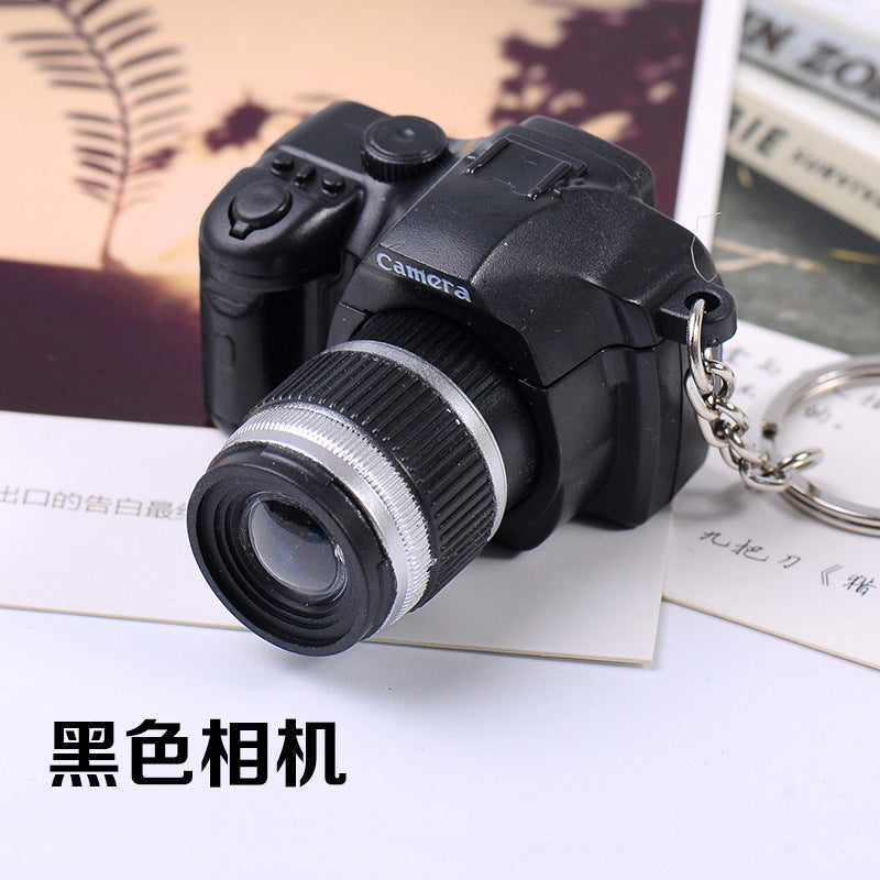 Wholesale LED Light Emitting Sound Simulation SLR Camera Keychain