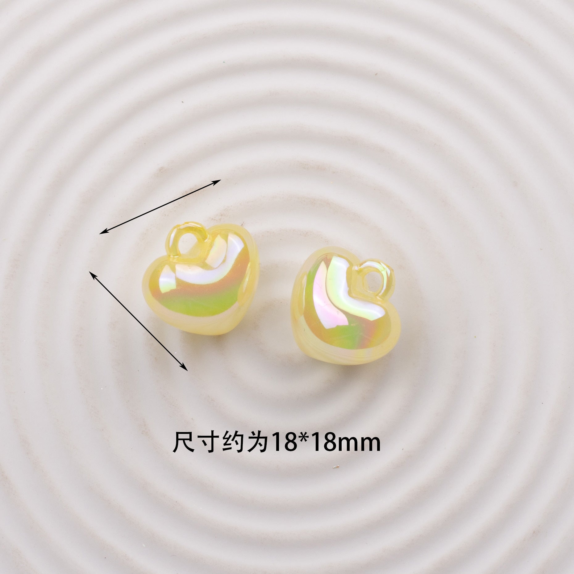 Wholesale Love Hanging Beads DIY Accessories Acrylic Heart Hanging Beads