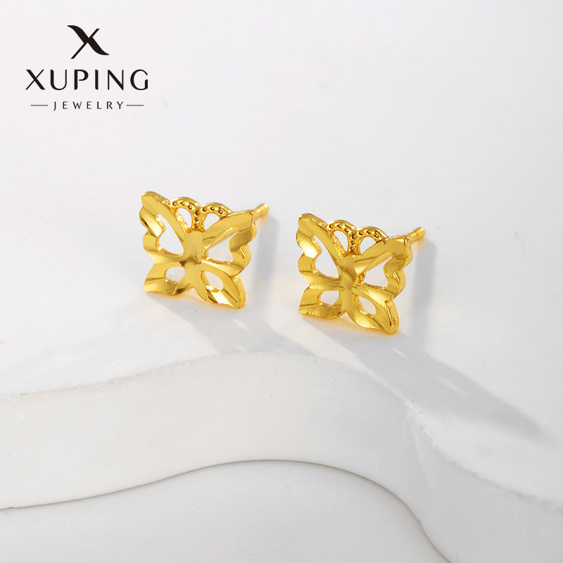 Wholesale Alloy Flower Simple and Compact Mini Summer High-end Fashion Earrings