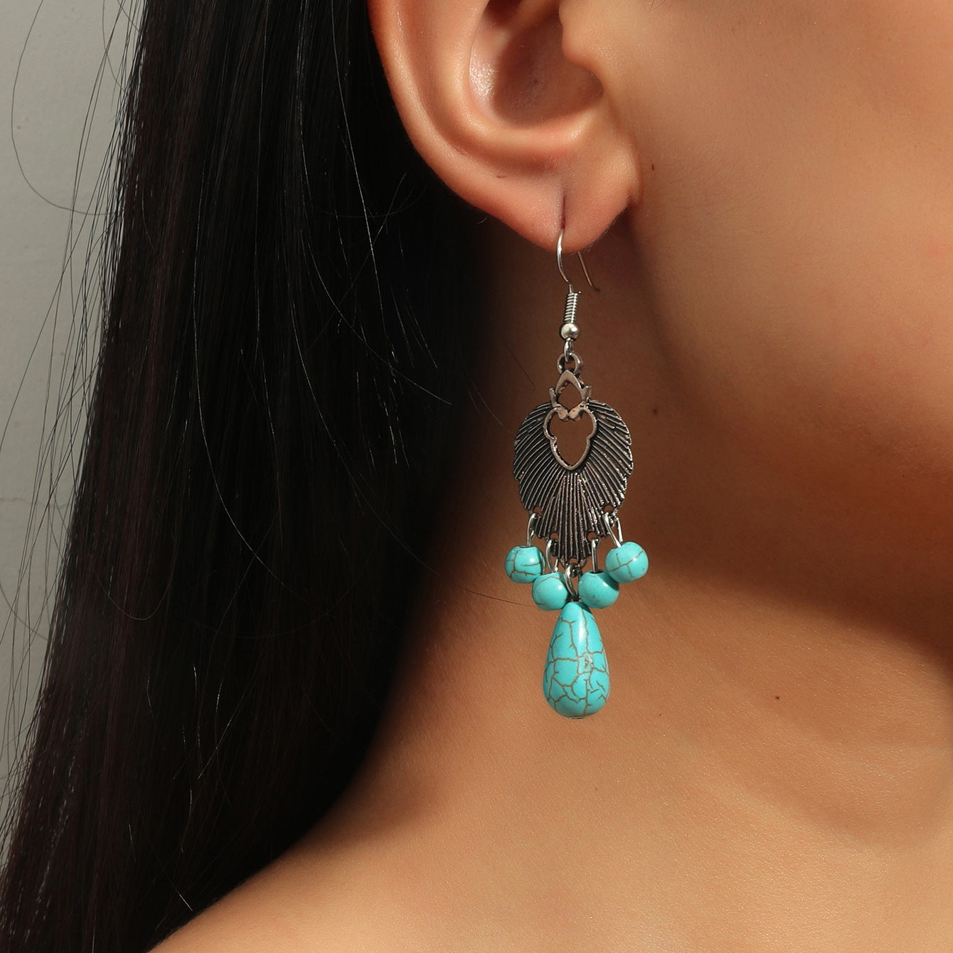 Wholesale Bohemian Turquoise Vintage Earrings