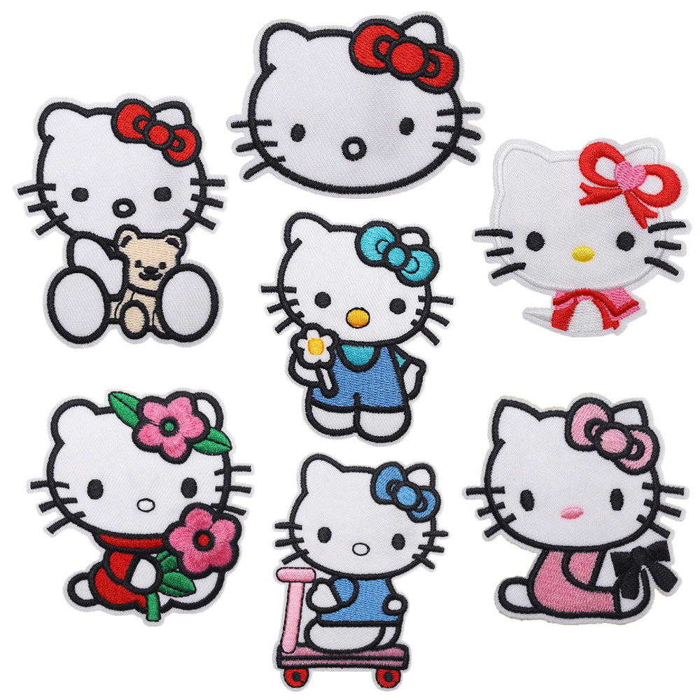 Wholesale DIY patchs cute cat patch children' s clothing bag OLY Exclusive