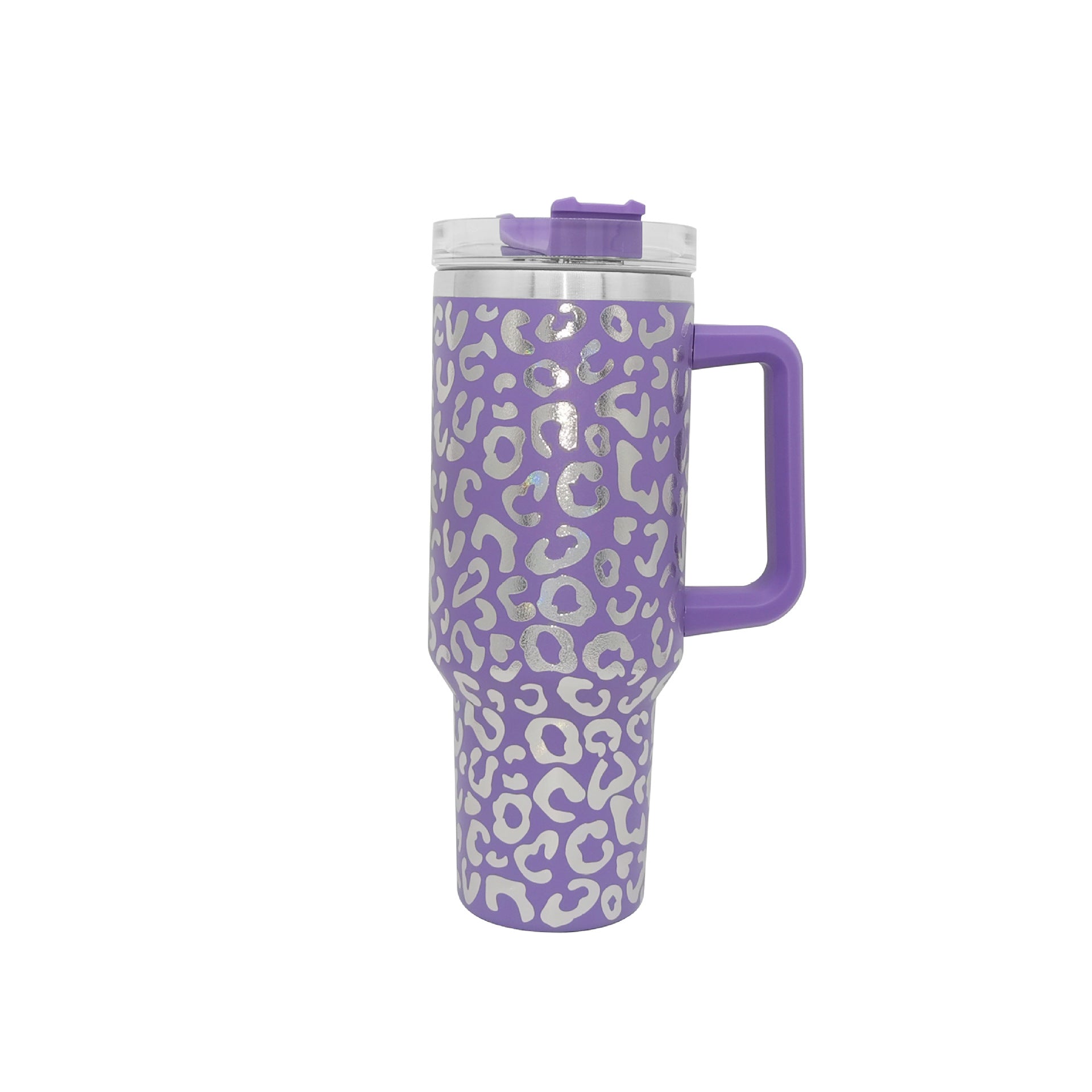 Wholesale 40oz Hot Silver Handle Car Cup Stainless Steel Insulation Ice Cup