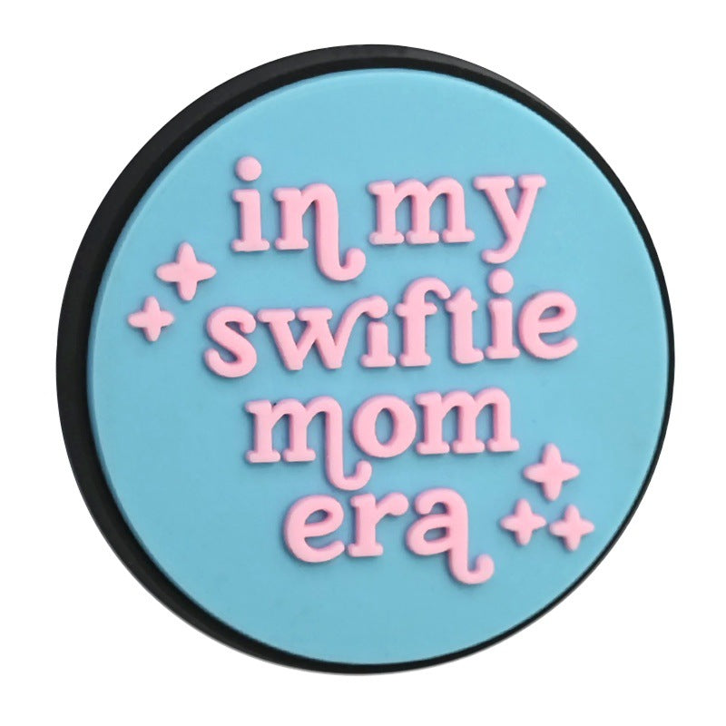 Wholesale Random 100pcs Mother's Day themed DIY pen accessories soft rubber beads