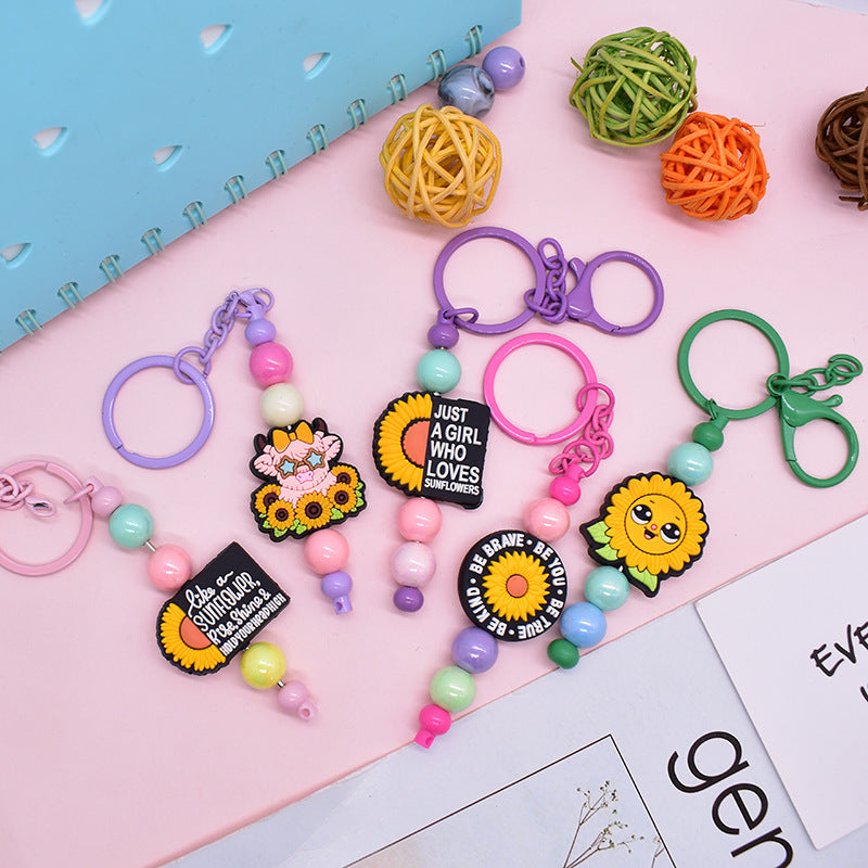 Wholesale Random 100pcs/pack Flower series cartoon bead   Focal Beads