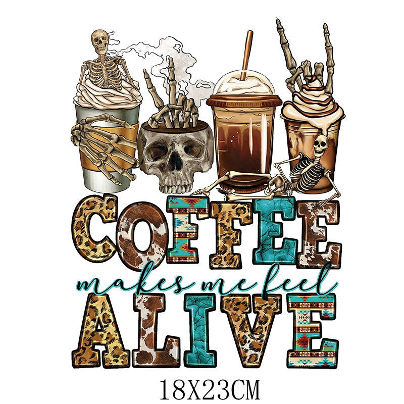 Wholesale Cartoon letter bull head heat transfer printing   UV DTF Ready to Press Transfers Wraps