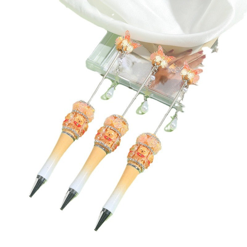 Wholesale 10pcs Heavy Industry Cartoon Cute DIY Beaded Pen