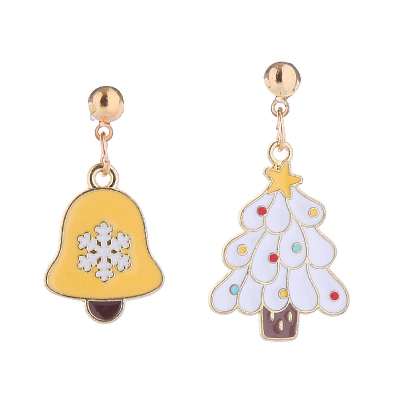 Wholesale Christmas Santa Claus Snowman Zinc Alloy Earrings
