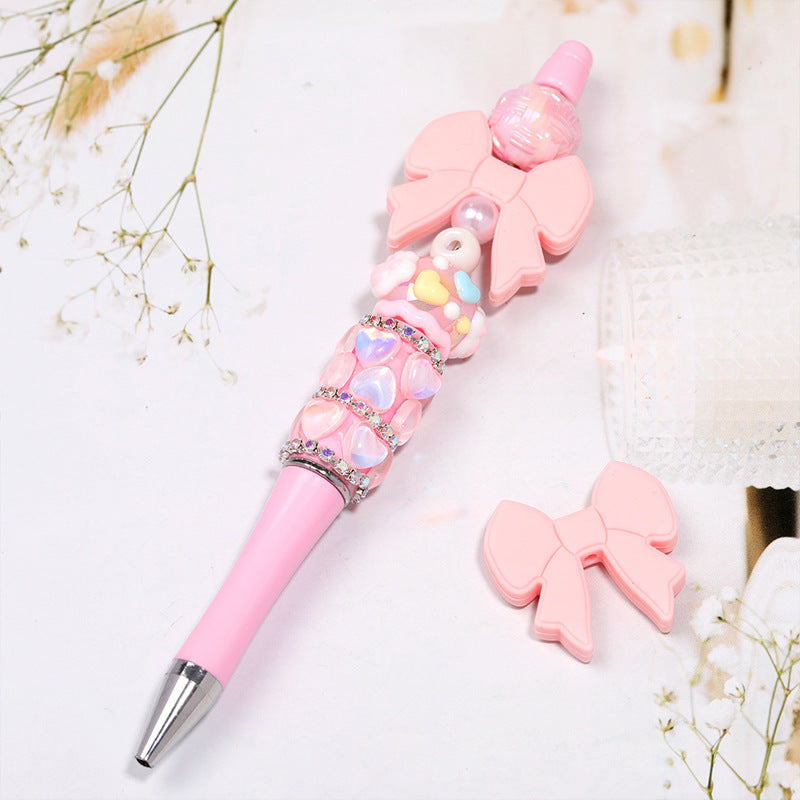 Wholesale 20pcs Bow Silicone Beads Fashionable Simple Rubber Beads