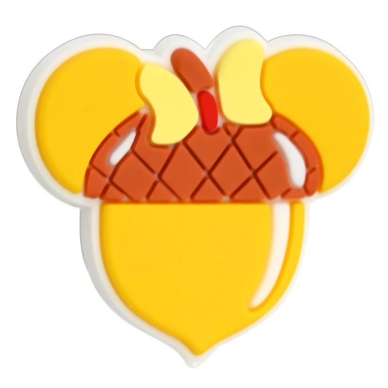 Wholesale  Random 100pcs/pack  Colorful Cartoon Series Soft Rubber Beads